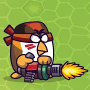 Chicken Wars Merge Guns - free online game