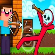 PLay Noob archer vs Stickman Zombie: zombie shooter now!