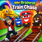 Obby: Brainrot Train Chase - free online game