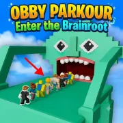 Obby Parkour: Enter the Brainroot - free online game