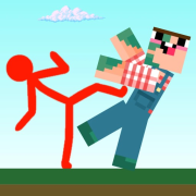 Play Red Stickman vs Craftmans now!