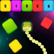 Snake Blocks and Numbers - free online game
