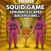 Squid Game Sprunki Escaped Backrooms - free online game