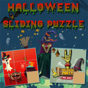 Play Halloween Sliding Puzzle now!