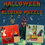 Halloween Sliding Puzzle - free online game